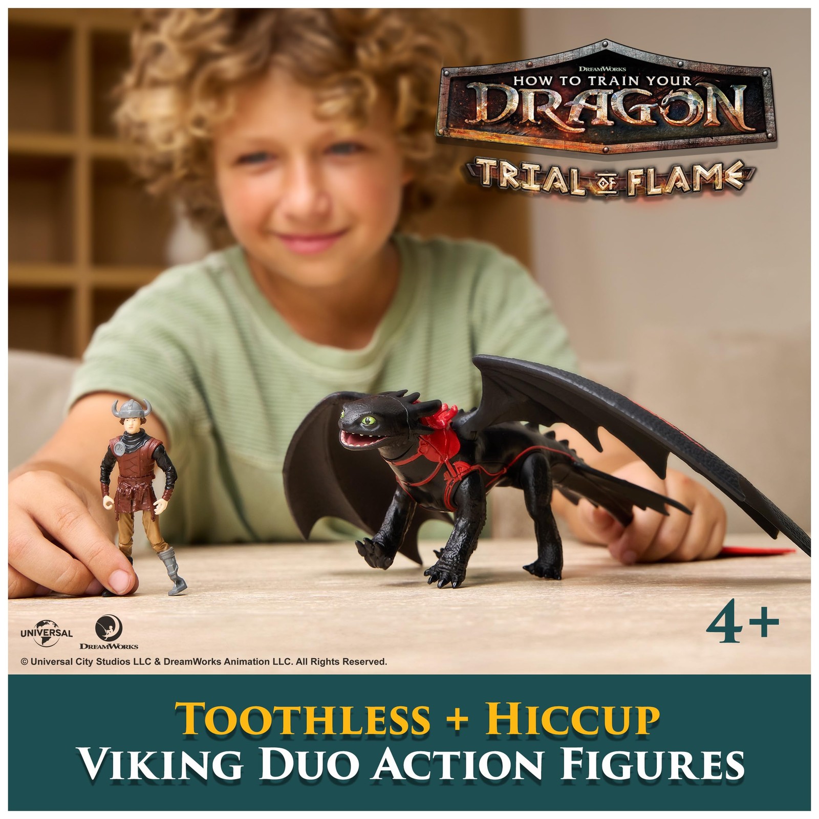 How to Train Your Dragon, Toothless & Hiccup, Viking Duo Action Figures