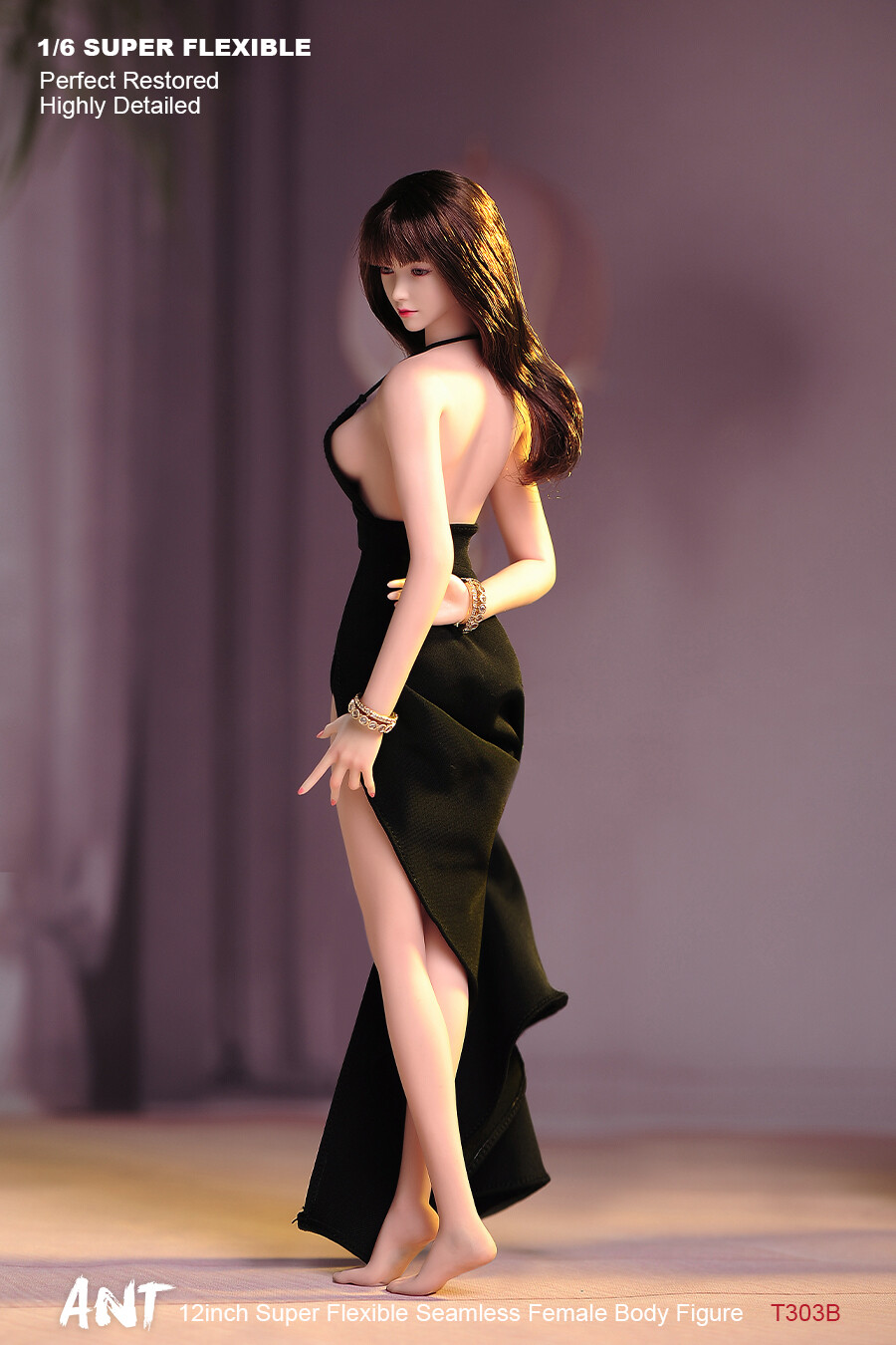 1/6 Narrow Shoulder Large Breast Makeup Details Seamless Body Figure Model Toy
