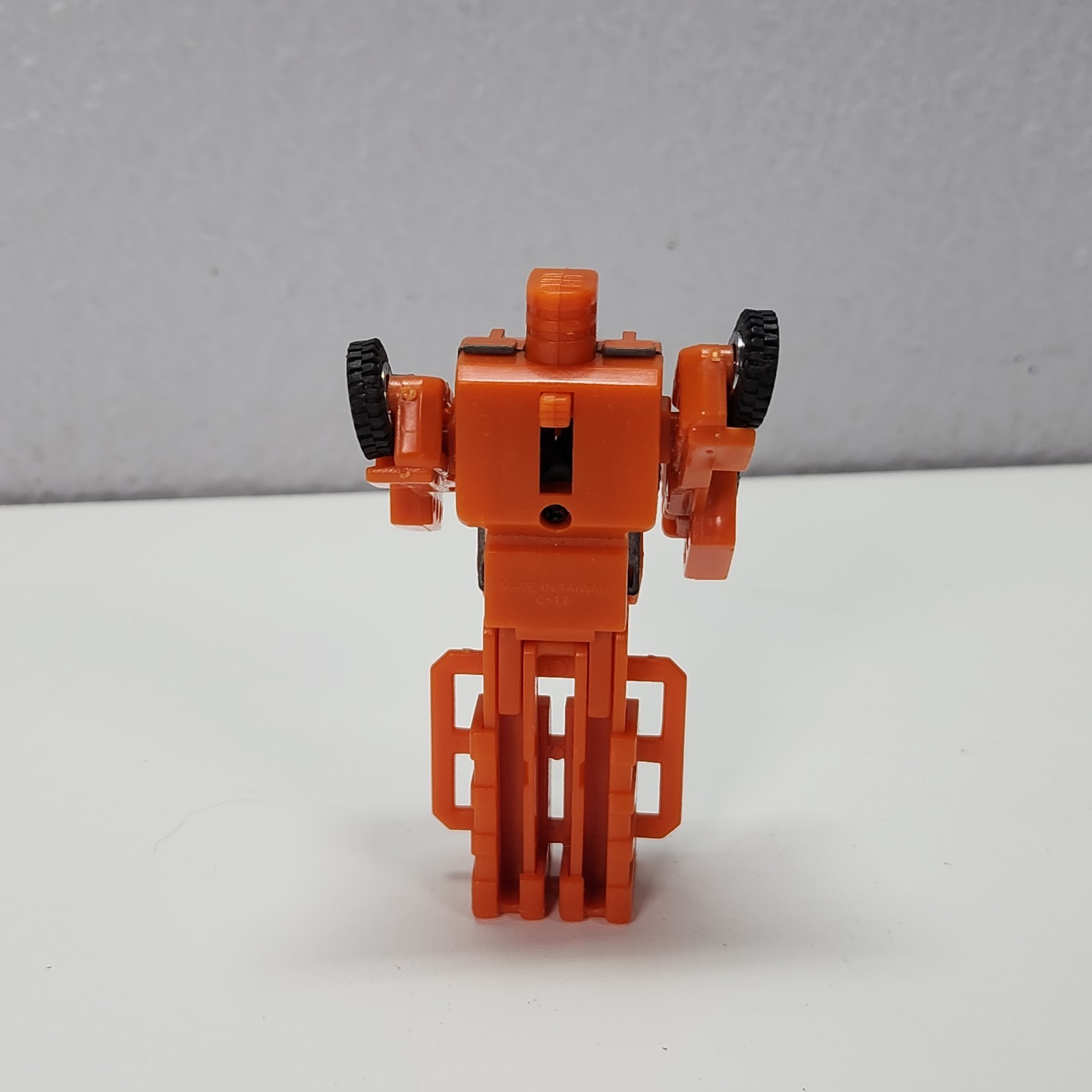 Vintage 1984 Gobot Spoons KO Machine Robo Series C-12 Orange Forklift