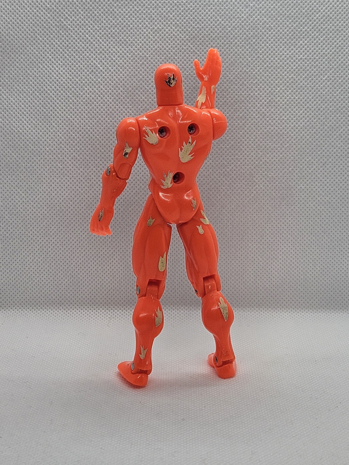 Fantastic Four Human Torch Action Figure w/ Glow In The Dark Toy Biz Flames 1994