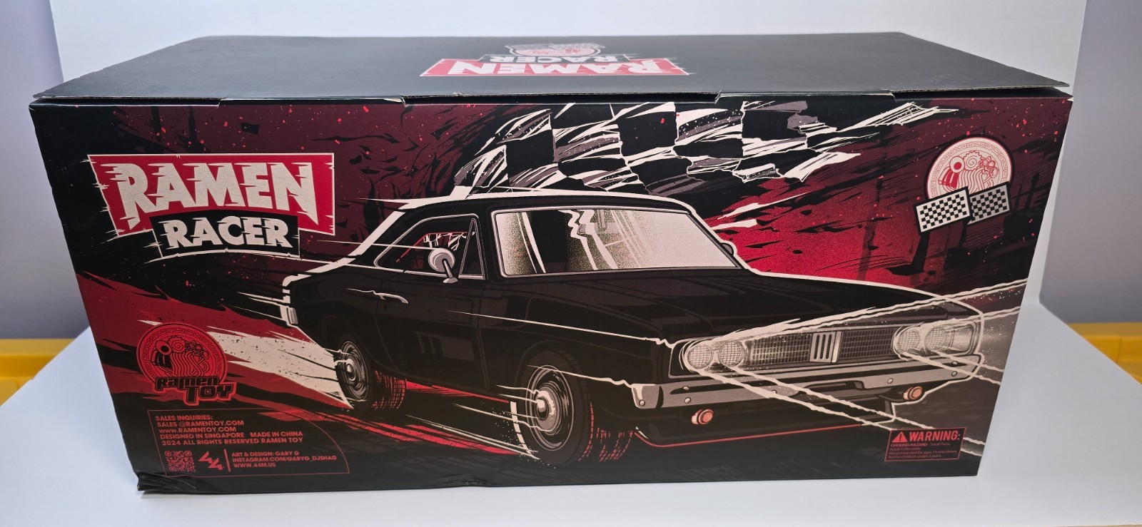 RAMEN RACER GRAPHITE BLACK Vehicle Interchange, Inferno Pack, & LE Flame Head