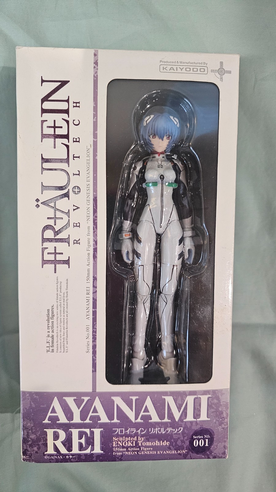 Kaiyodo Fraulein Revoltech 001 Ayanami Rei Neon Genesis Evangelion Action Figure