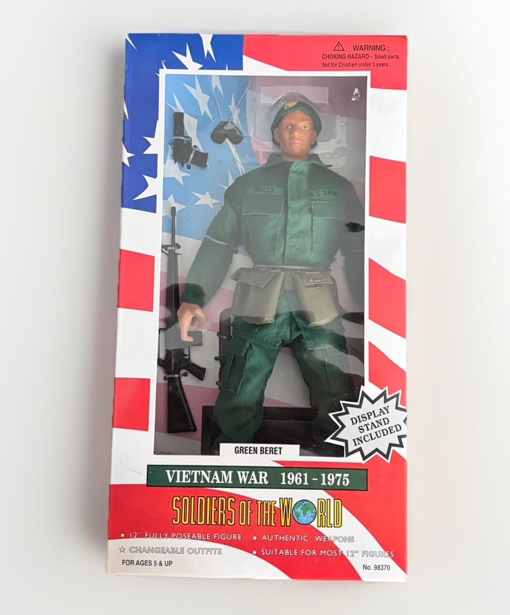 SOLDIERS of the WORLD 12&Prime; Vietnam War Green Beret United States Army 1996 VTG