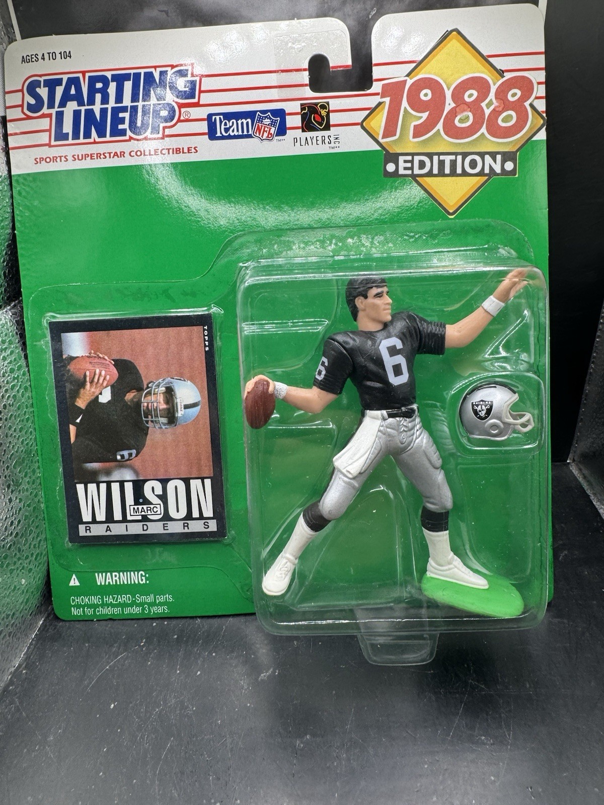 kenner starting lineup custom Marc Wilson Raiders 88