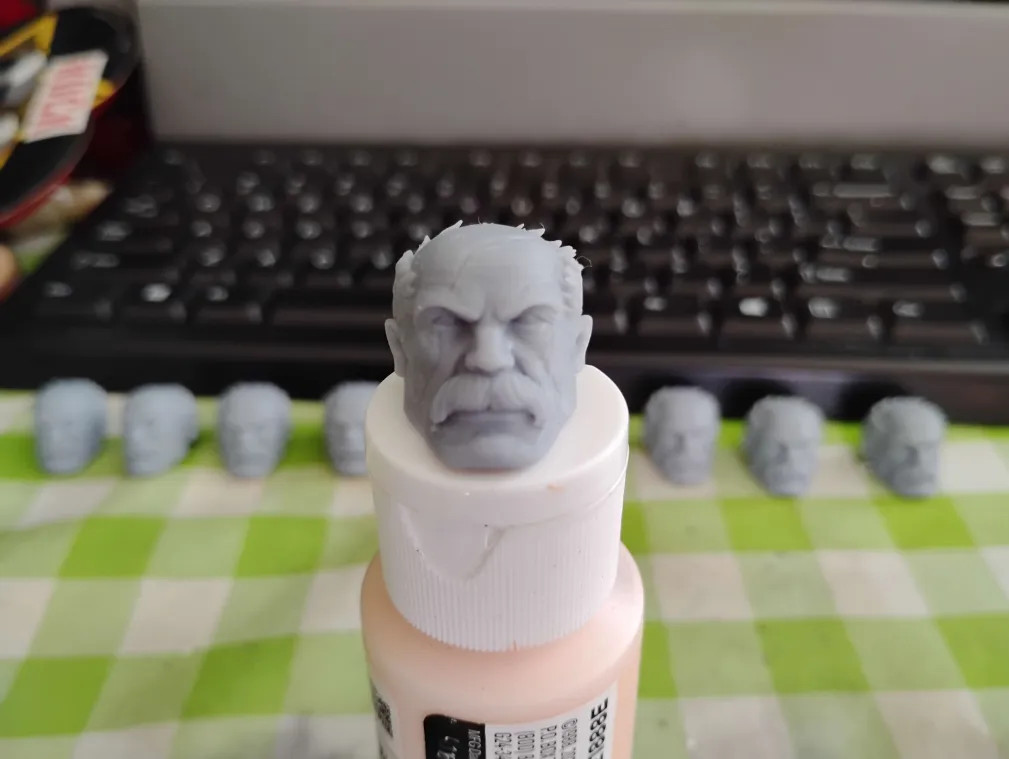 3d printed Conquest NONE painted Neutral/Angry Mcfarlane Head (Read Description)