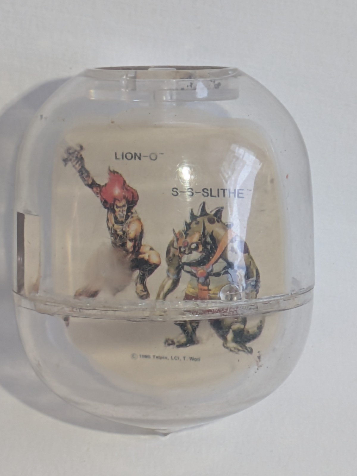 1985 THUNDERCATS MIGHTY FIGHTING TOP Lion-0 S-S-Slithe JANEX TOYS HTF Telepix