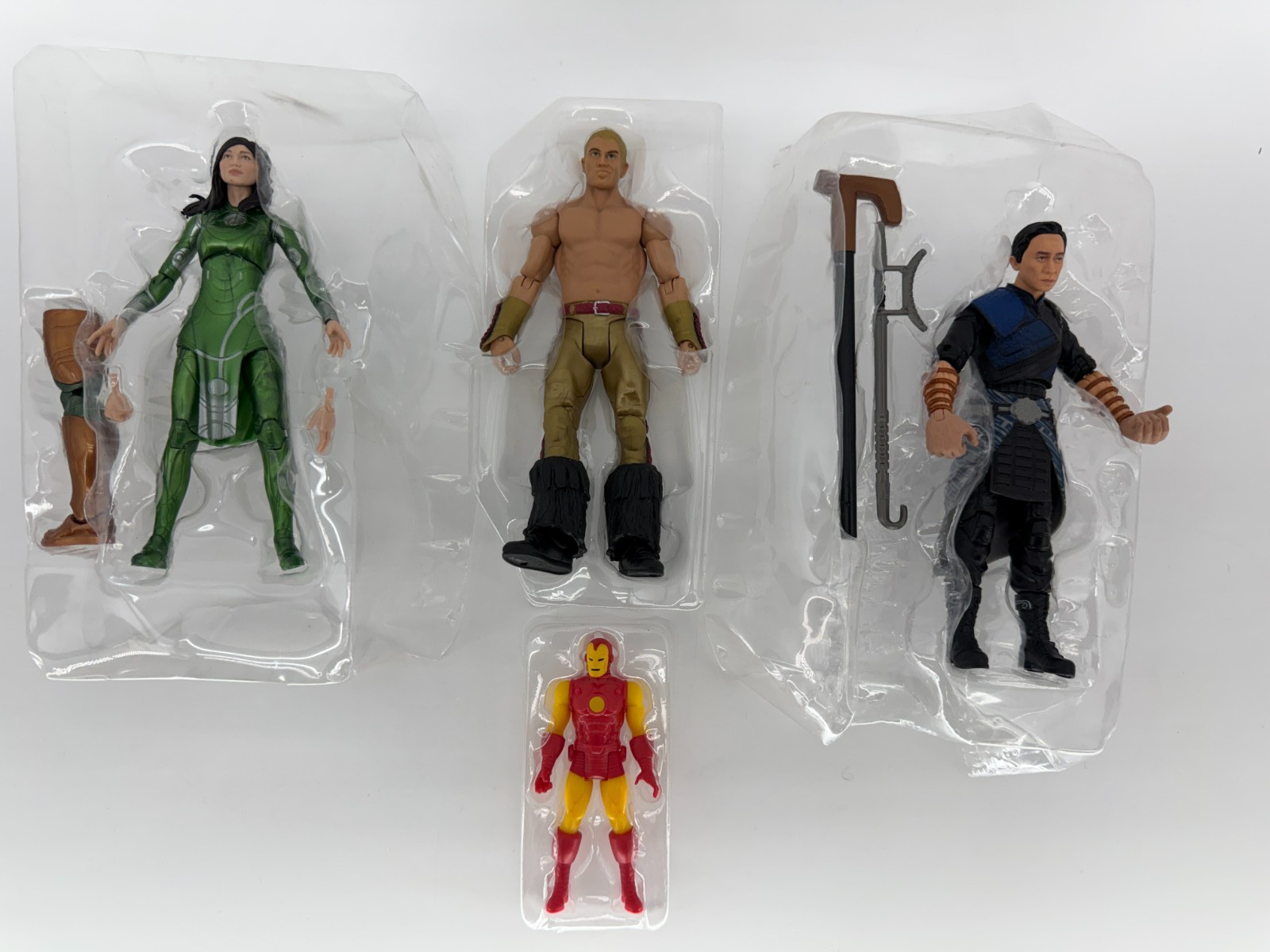 Marvel Eternals Action Figure Lot Gilgamesh Sersi Kingo + Iron Man Loose Apparel