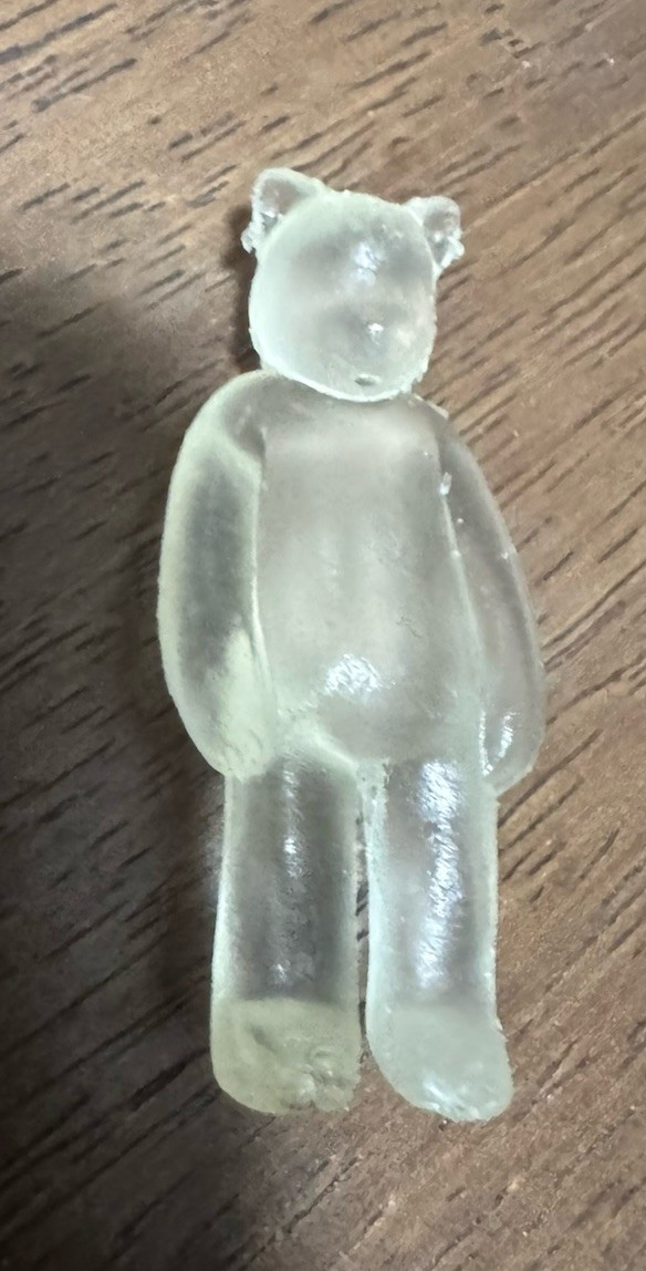 Clear/Frosted VERSION HUNG KEYCHAIN MINI VINYL FIGURE BY LUKE CHUEH MUNKY KING