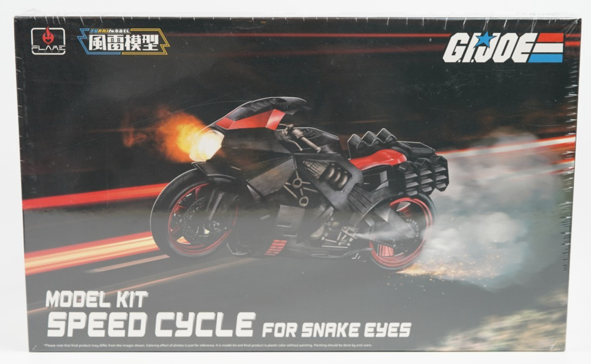 Flame Toys GI Joe Snake Eyes Speed Cycle Model Kit 1:12 Sealed