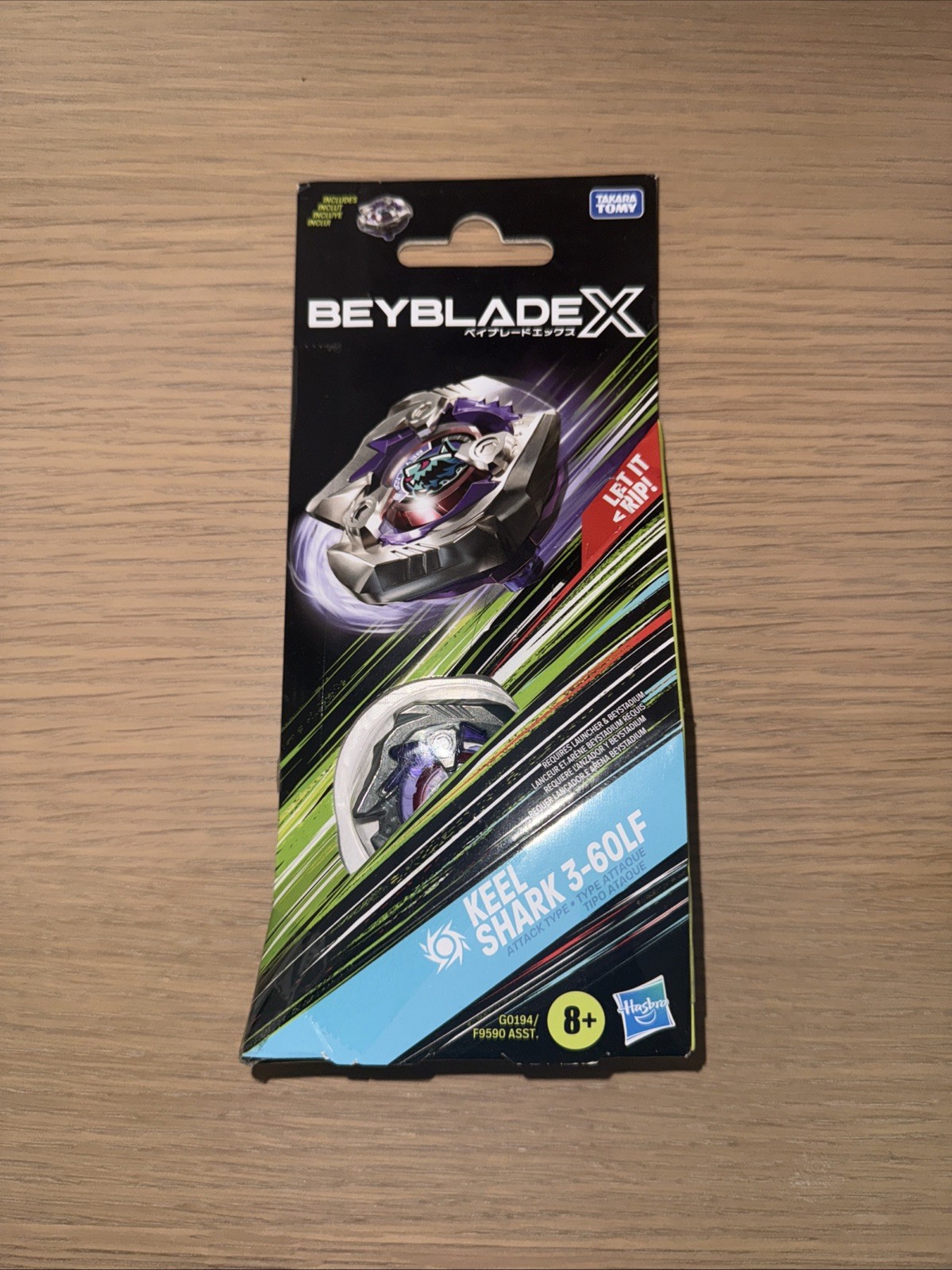 Hasbro Beyblade x Keel Shark 3-60LF Attack Type BRAND NEW!