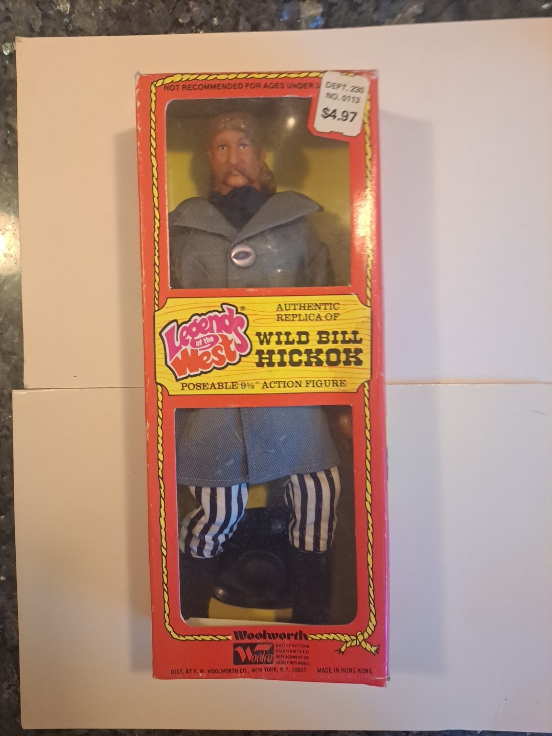 Lone Ranger Legends of the West Wild Bill Hickok 9&Prime;Action Figure by Excel Toys