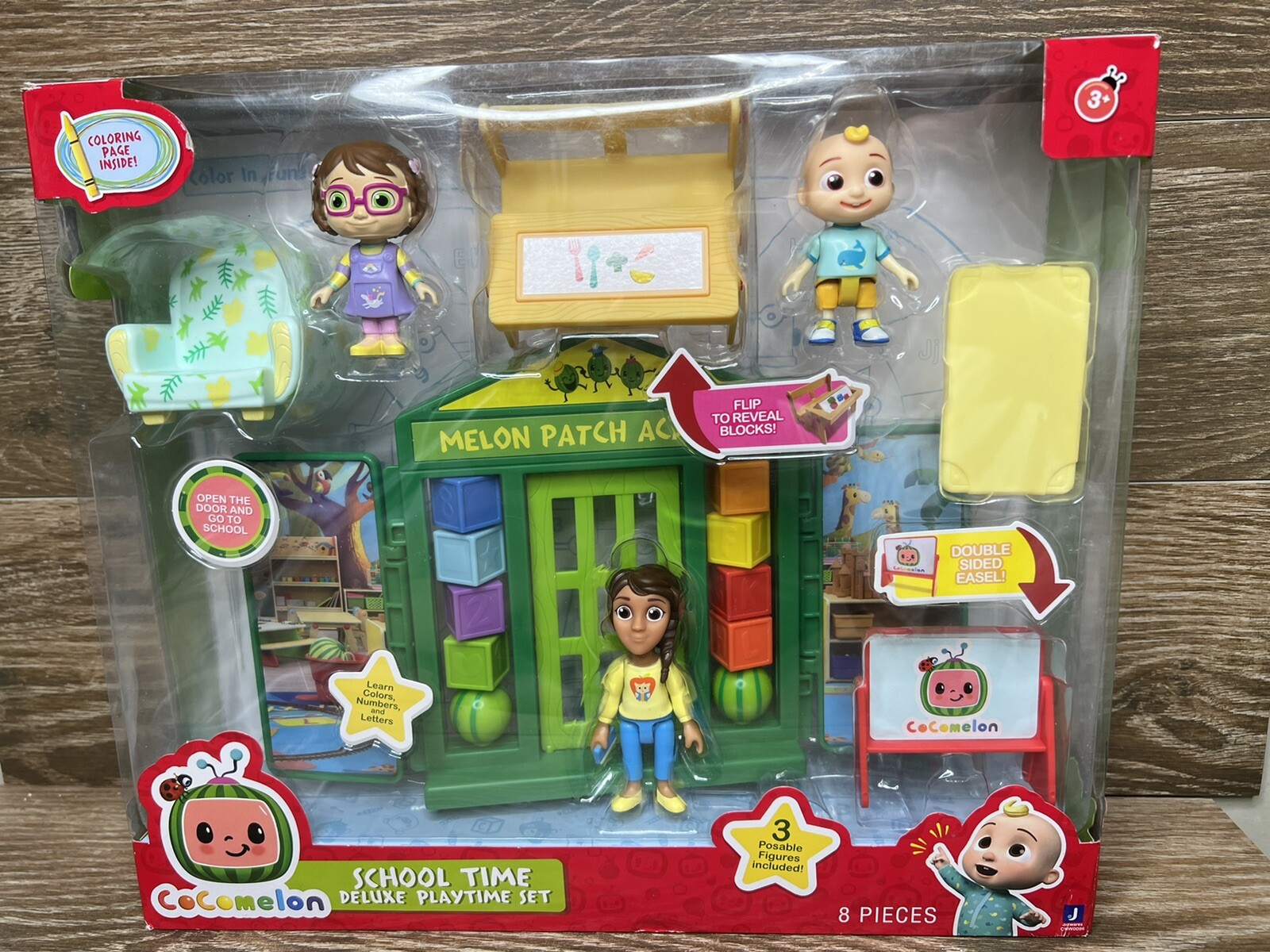 COCOMELON School Time DELUXE PLAY SET Ms. Appleberry JJ Bella New In Box
