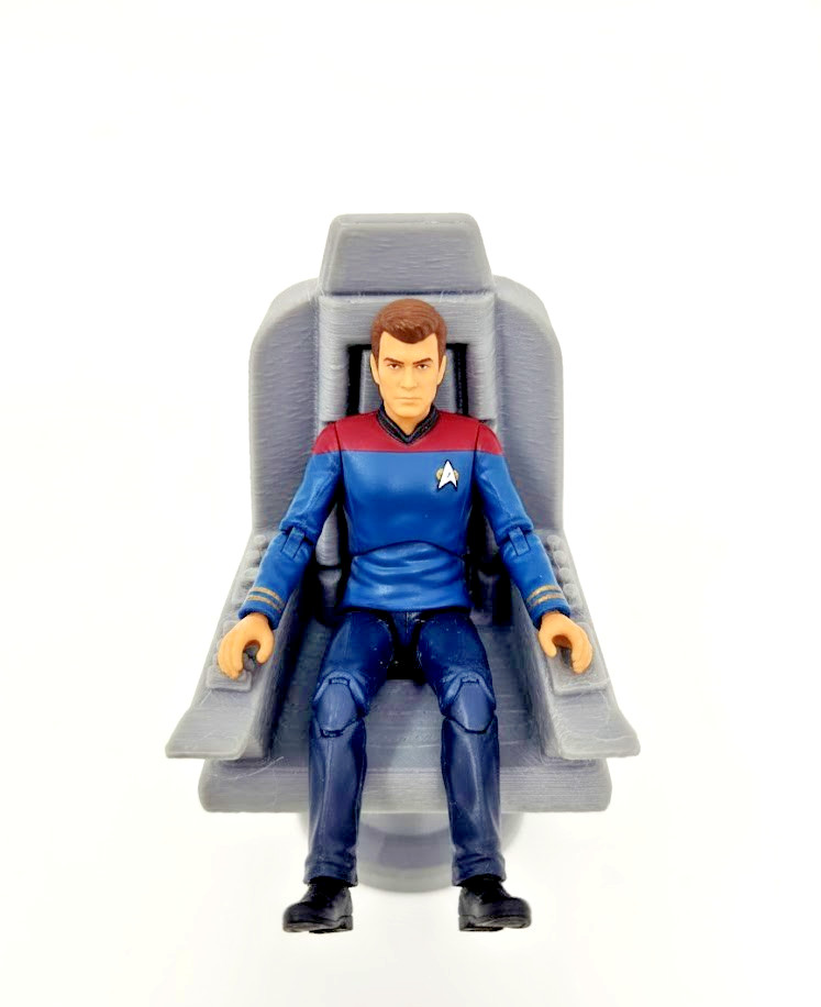 Sci-Fi Command Seat Admiral Kirk&rsquo;s chair Star Trek1:18 or 1:12 Scale Diorama Acc