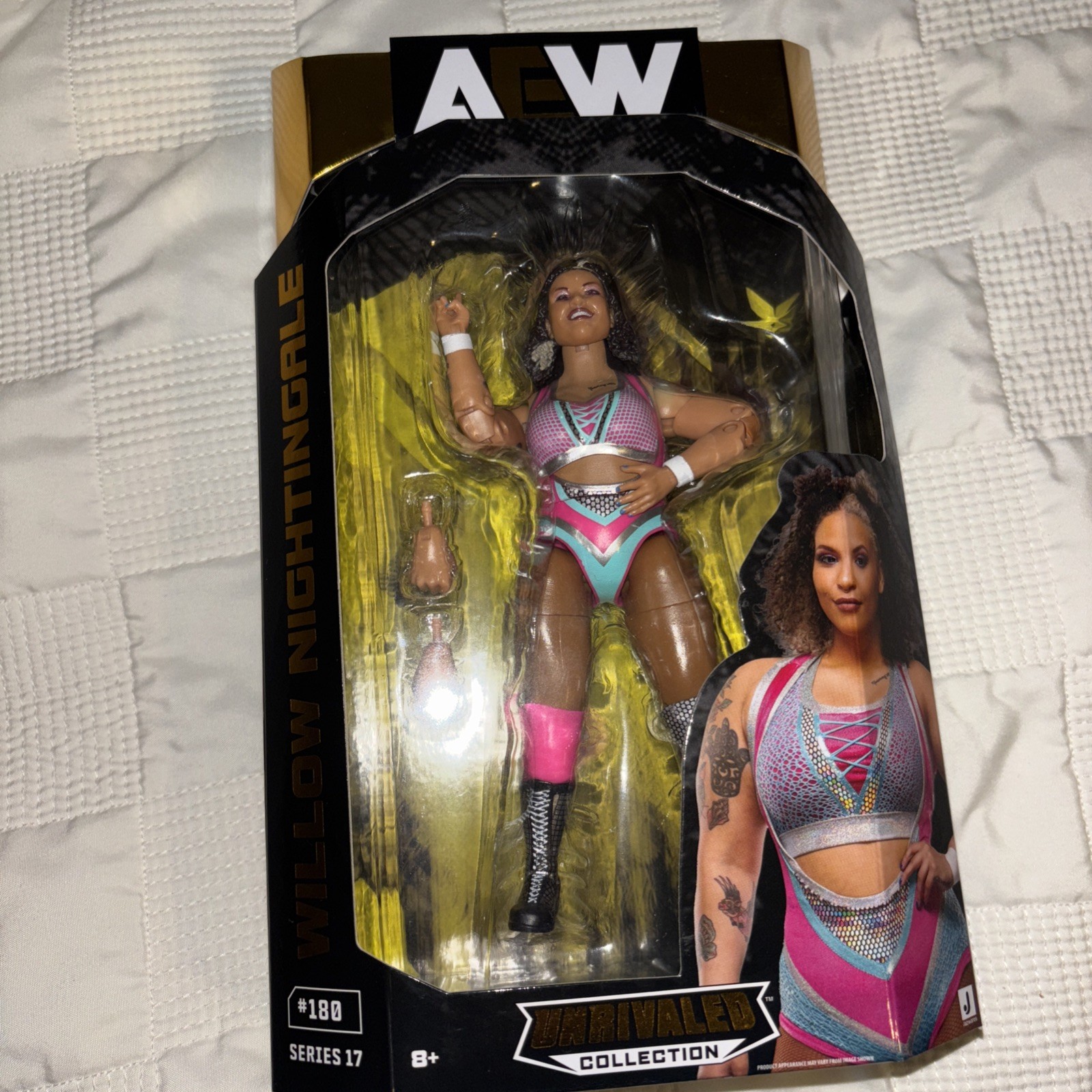 AEW Unrivaled Series 17 #180 WILLOW NIGHTINGALE 6&Prime; Wrestling Figure NEW SEALED!