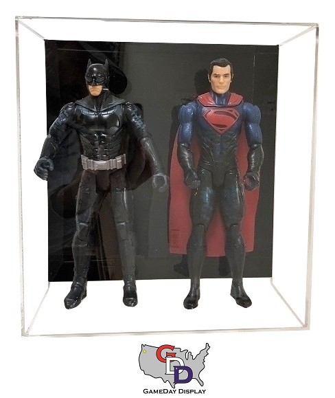 Acrylic Wall Mount Double Action Figure Display Case Box 12&Prime; 1:6 Scale 1/6