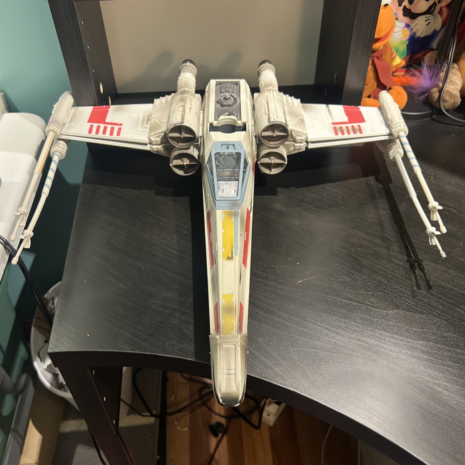 Vintage Star Wars X-Wing Fighter 2002 Incomplete – Collectible Toy Ship Luke