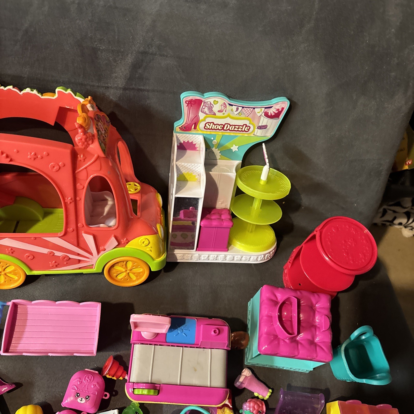 Huge Shopkins Lot Pieces Bags Baskets Dolls Some Rare Shopkins