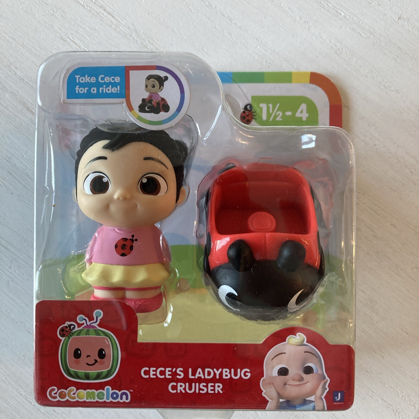 New CoCoMelon Cece’s Ladybug Cruiser Car Red Age 1.5-4 Years old