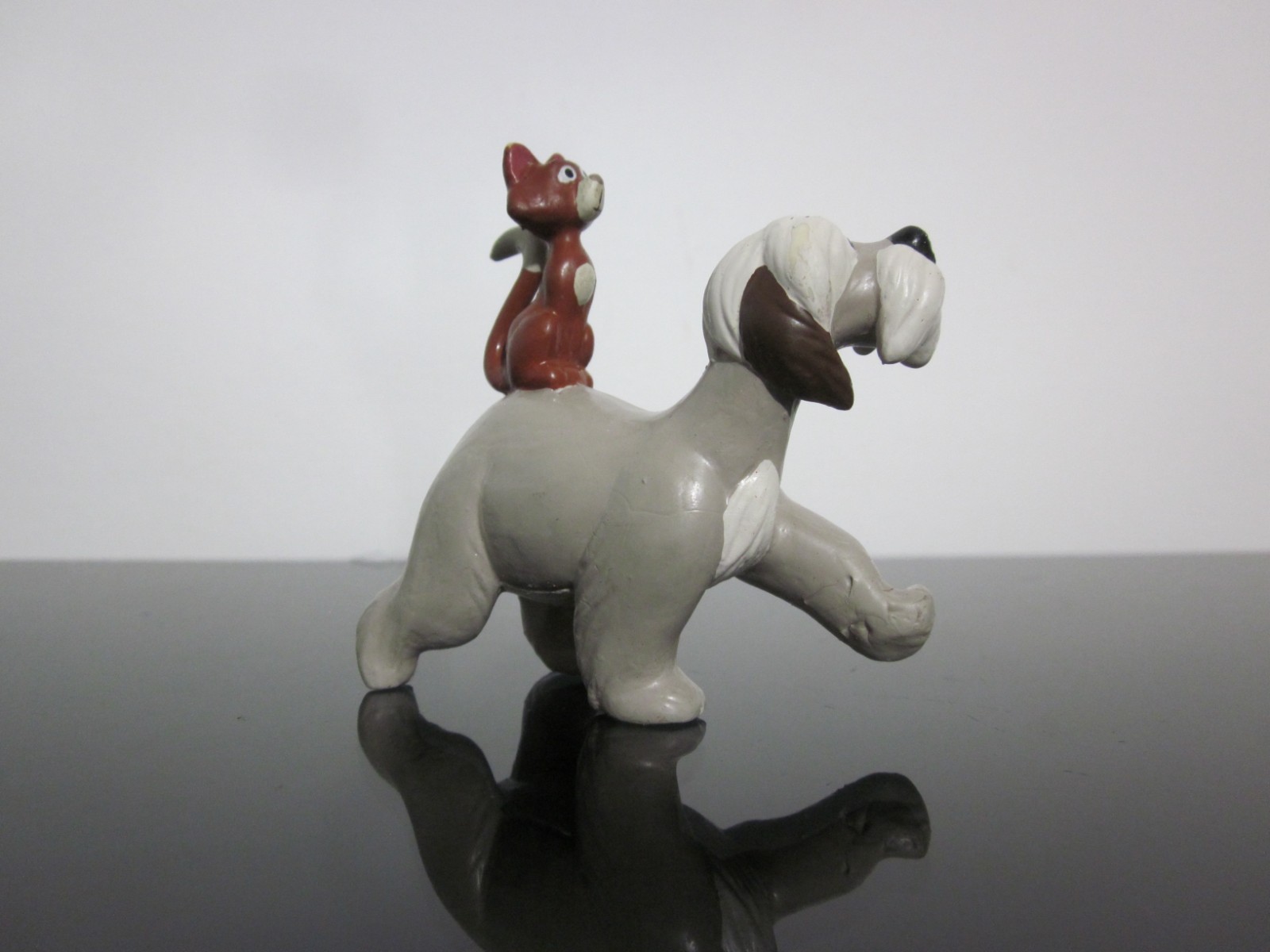 Applause 101 Dalmatians Colonel Sheep Dog & Sergeant Tibbs Cat PVC Figure