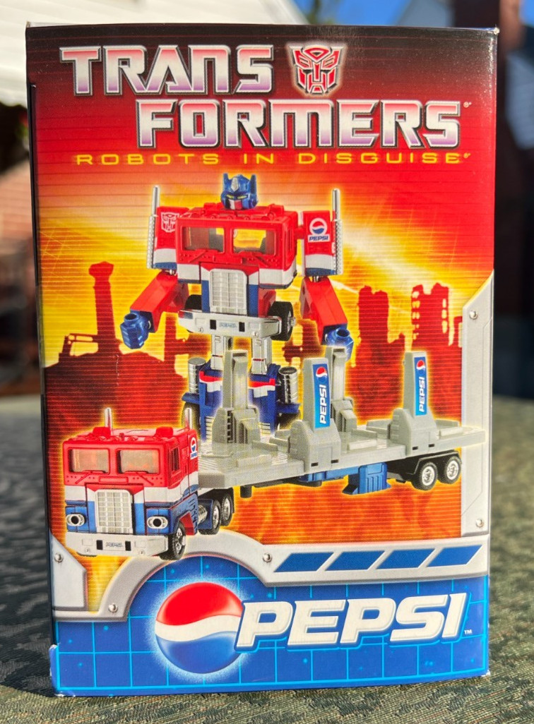 TRANSFORMERS Optimus Prime 2007 Pepsi Promotional Winner w/ Certificate & Box