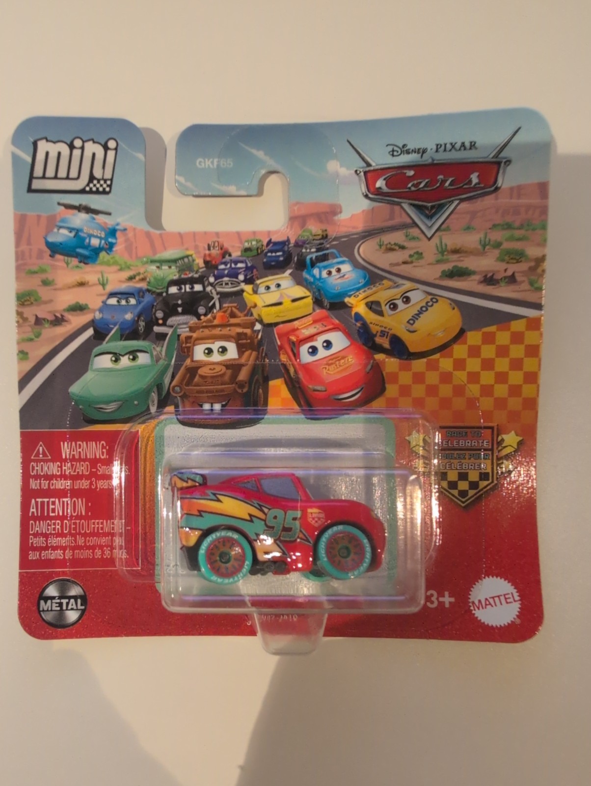 Disney Pixar Cars Mini Race Lightning McQueen Race To Celebrate · FL-0374