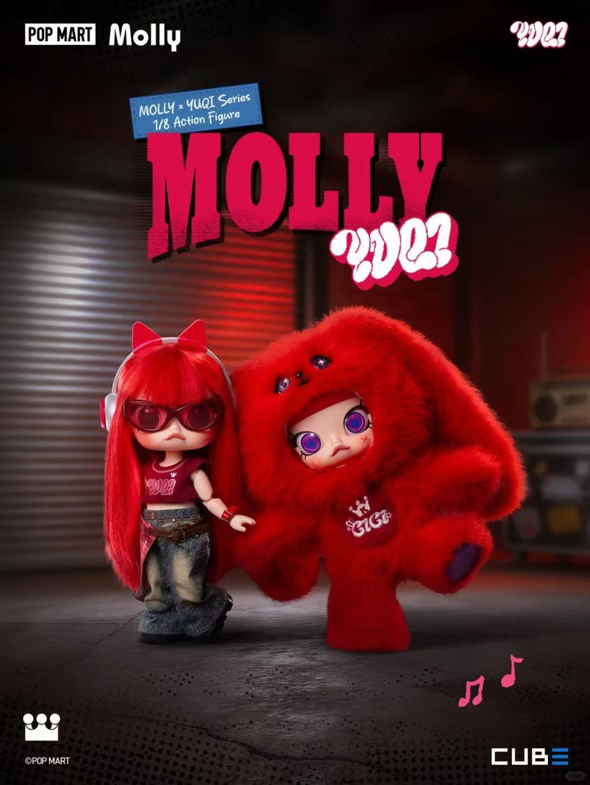 Authentic Pop Mart Molly × YUQI 1/8 Action Figure 1 Random Sealed NEW