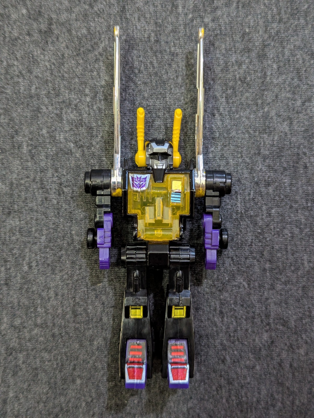 Vintage Hasbro TRANSFORMERS Generation One G1 Insecticon KICKBACK Missing Gun