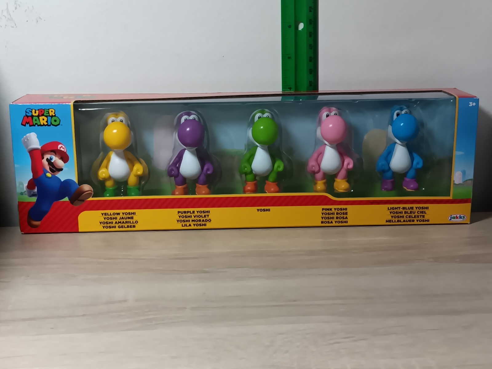 2.5&Prime; YOSHI Box Super Mario World of Nintendo Jakks Pink Purple Yellow Light Blue
