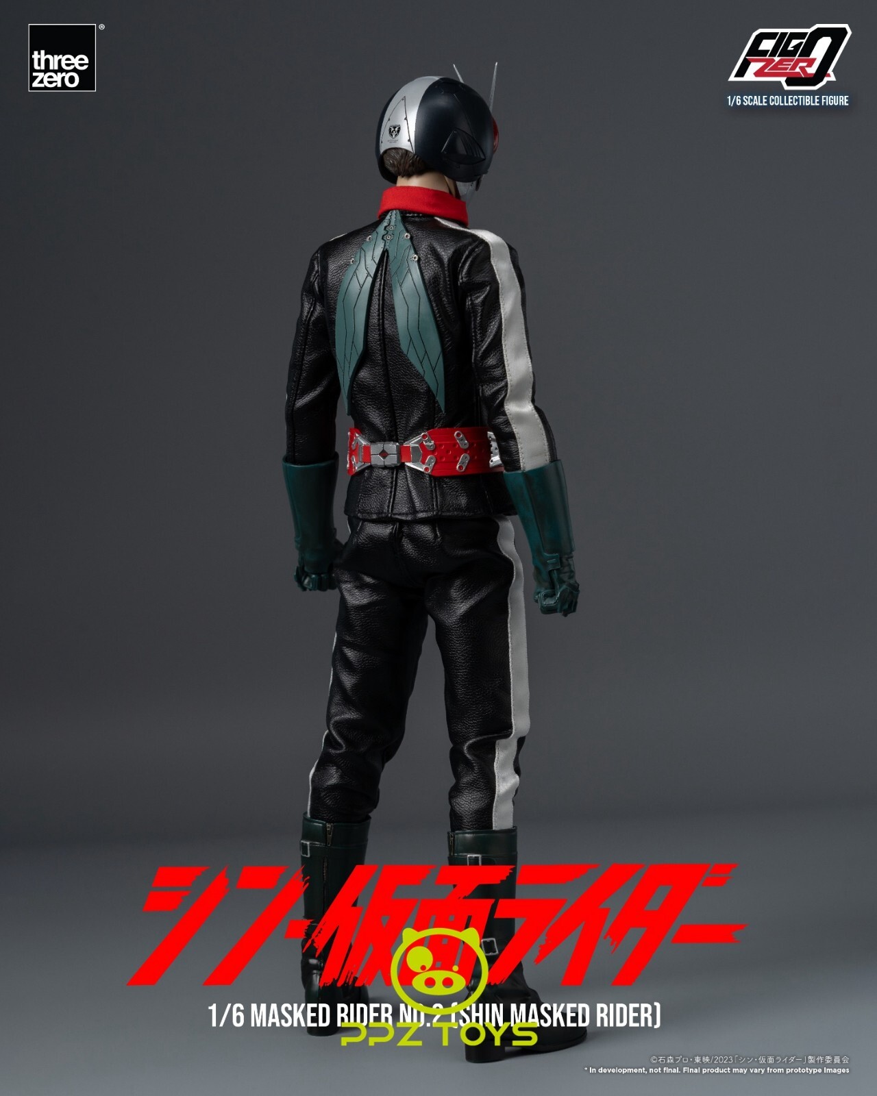 threezero 1/6 Figzero Shin Kamen Masked Rider No.2 Action Figure 3Z04880W0