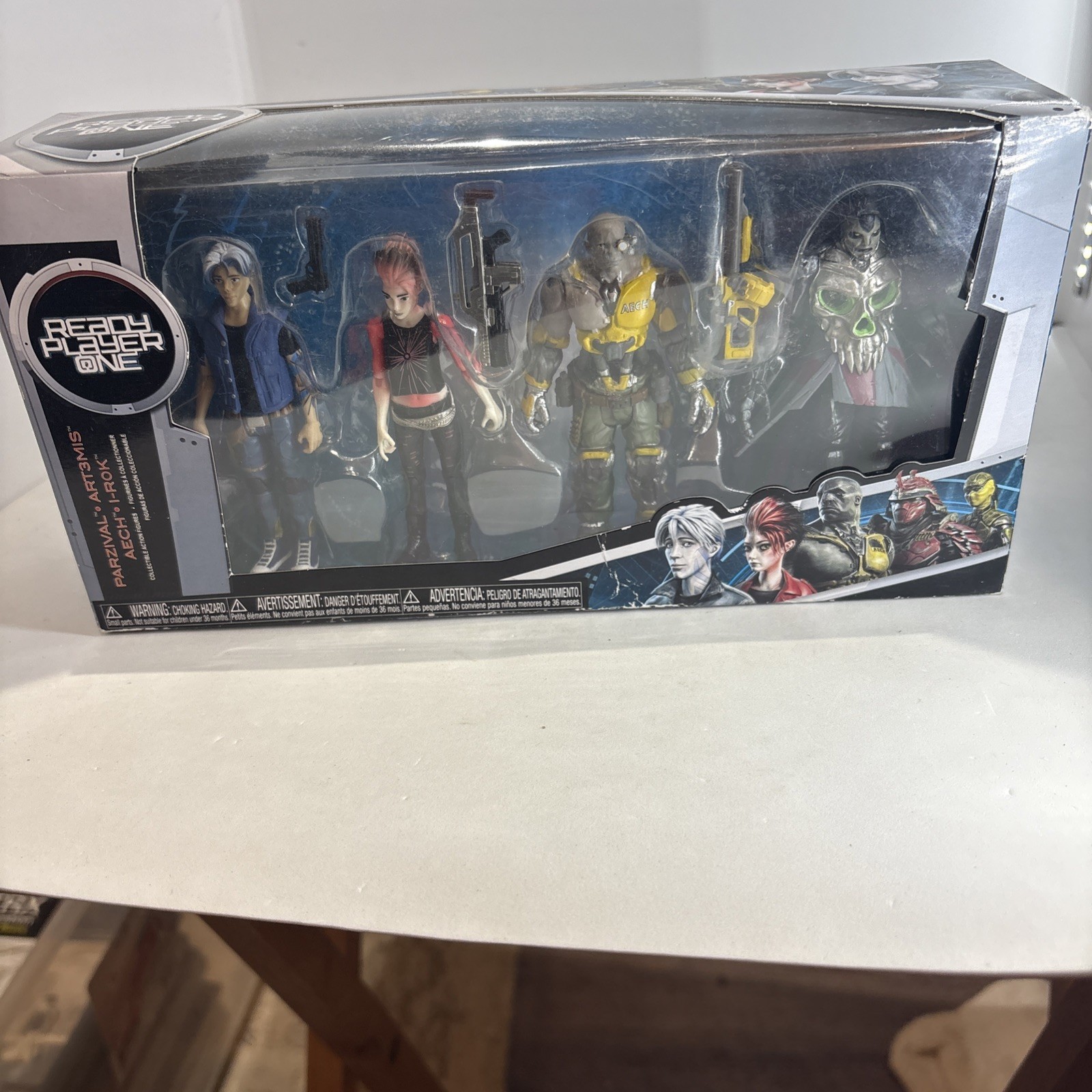 Ready Player One Collectible Action Figures 4 Pk Set Parzival Art3mis Aech I-Rok