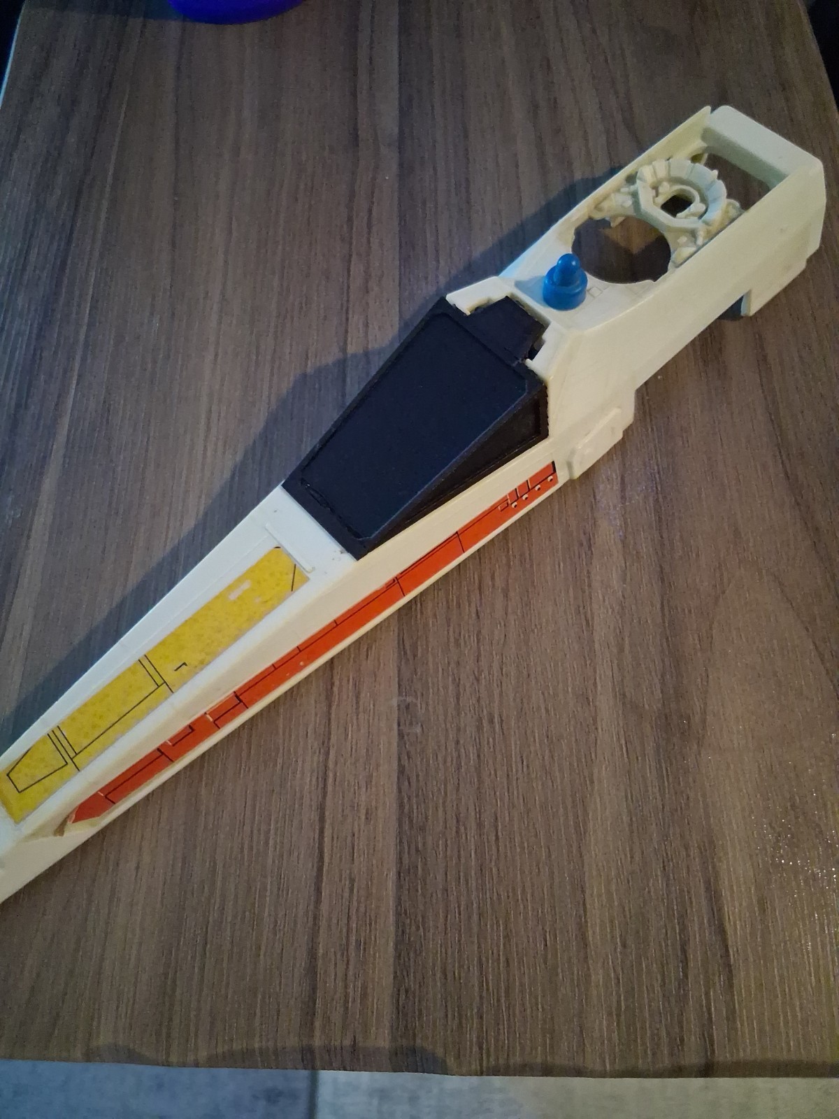 Star Wars 1978 Kenner X Wing Canopy, Printed Replacement Part, Solid Black