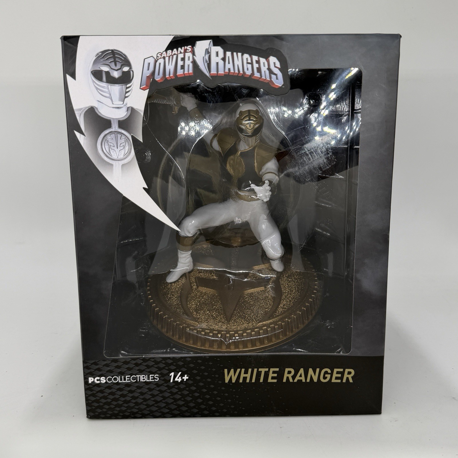 PCS White Ranger Statue Mighty Morphin Power Rangers Saba NIB