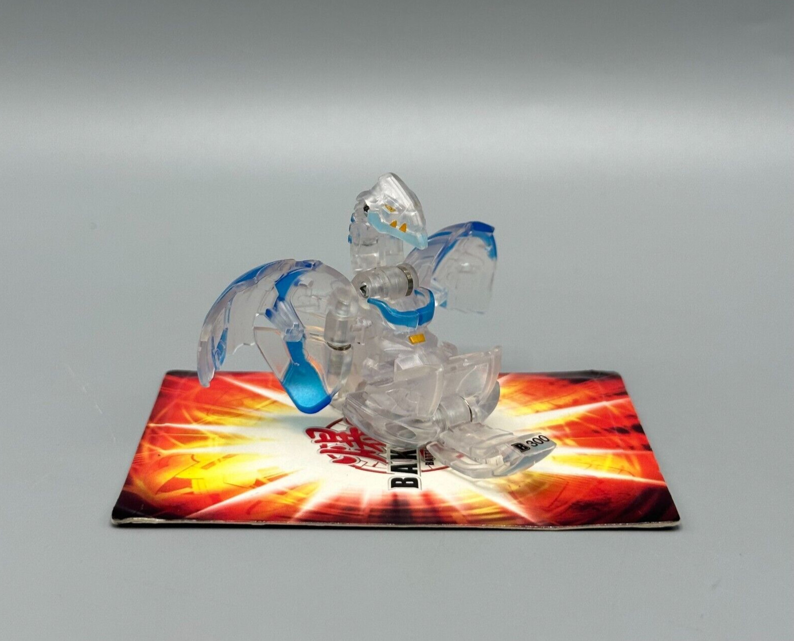 Bakugan Serpenteze B300 Blue Aquos Clear Transparent Translucent Battle Planet