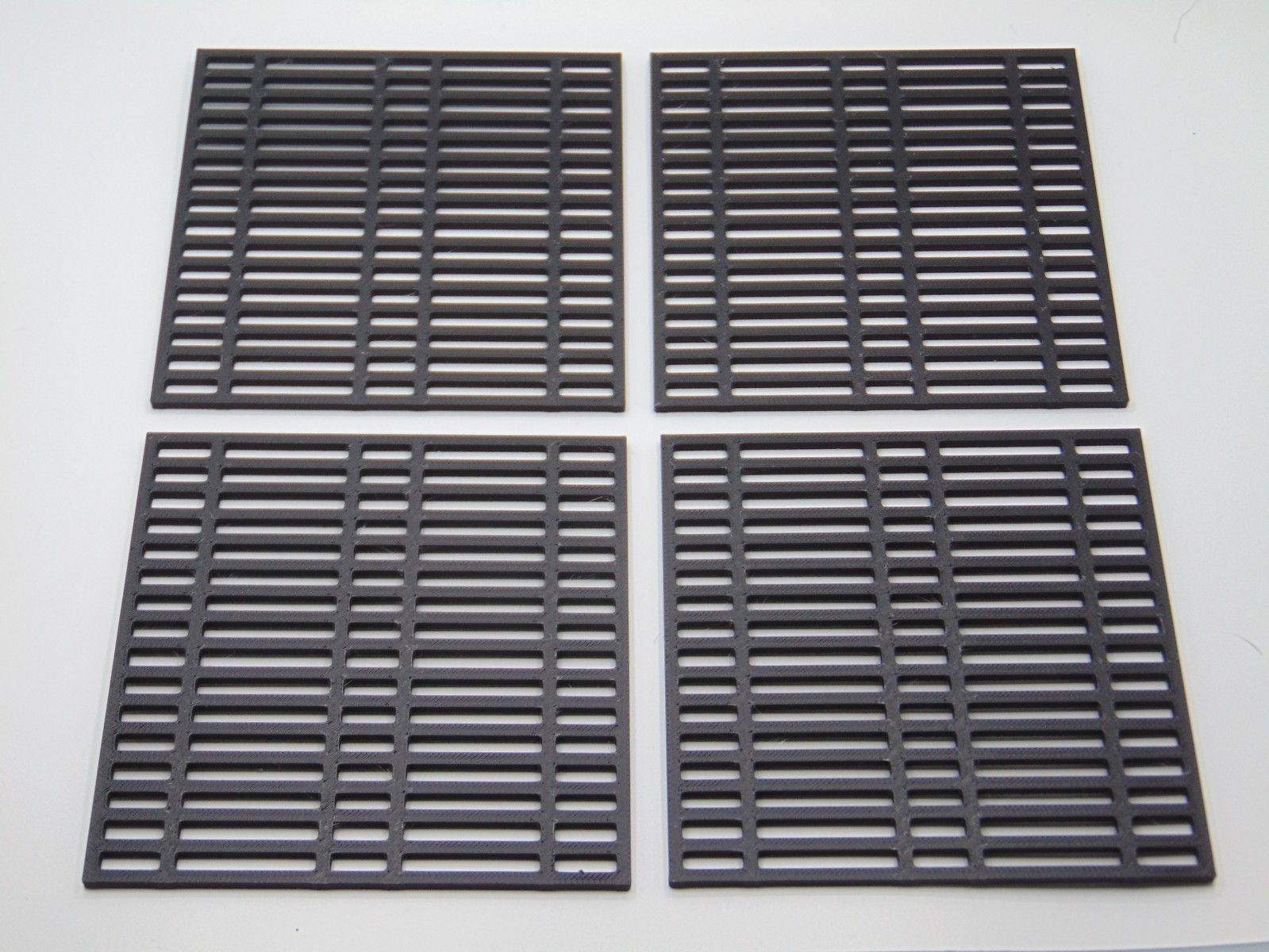Custom 1:12 Modular 4x Sci-Fi Flooring Grille Tiles Diorama Prop 6&Prime; Figures BLK