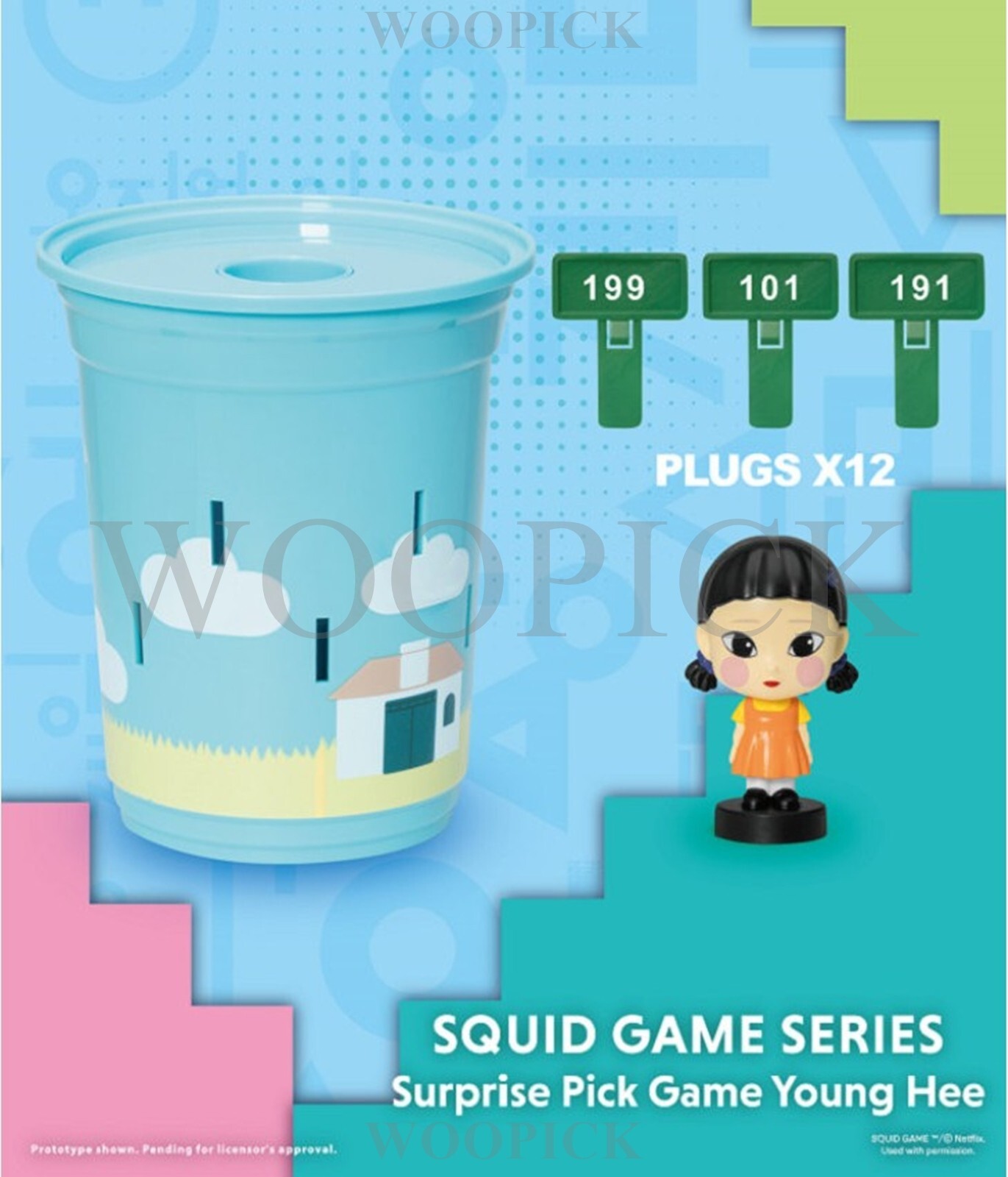 Squid Game Younghee Surprise Pick Roulette Game Korean Drinking Game Figure
