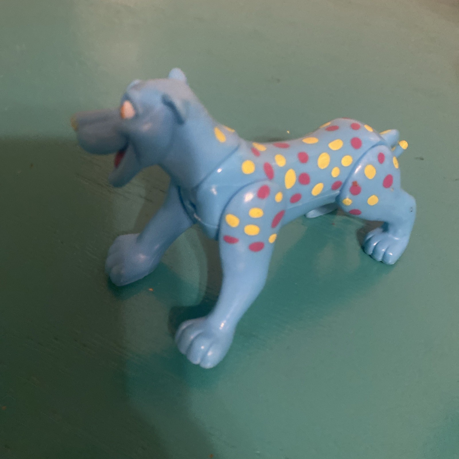 Rainforest Cafe Blue Cheetah Posable Collectible Souvenir Figure Discontinued