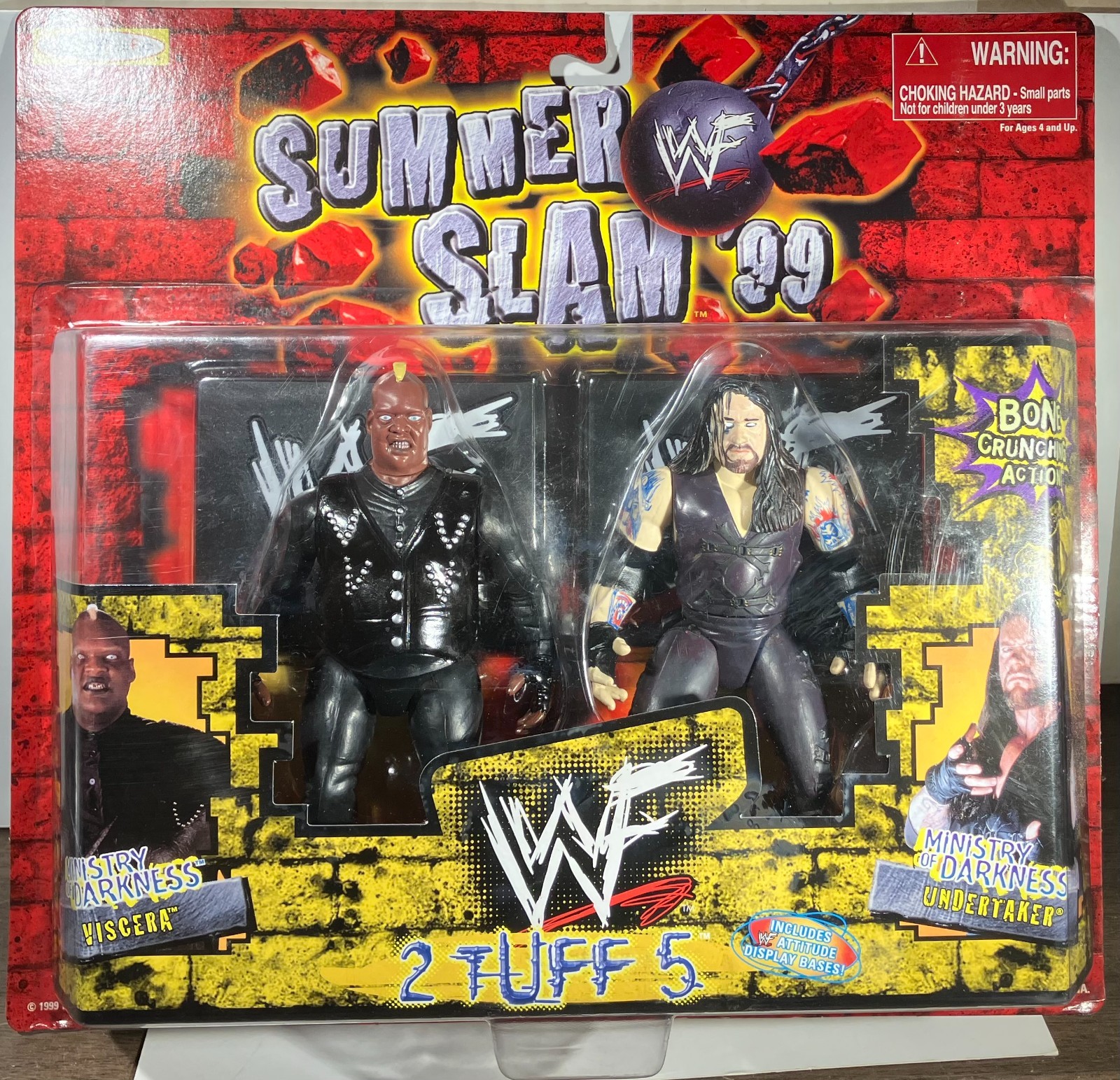 Jakks WWF 2 Tuff Series 5 Ministry Of Darkness The Undertaker & Viscera WWE MOC