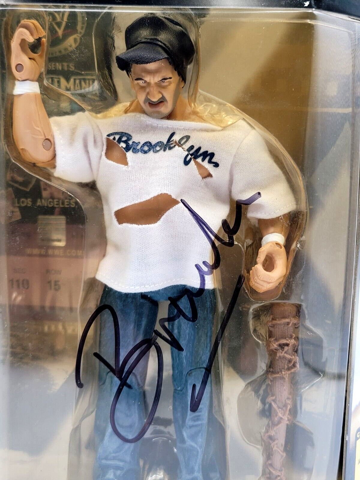 THE BROOKLYN BRAWLER WWE CLASSIC SUPER STARS SIGNED & SEALED ACTION FIGURE S12