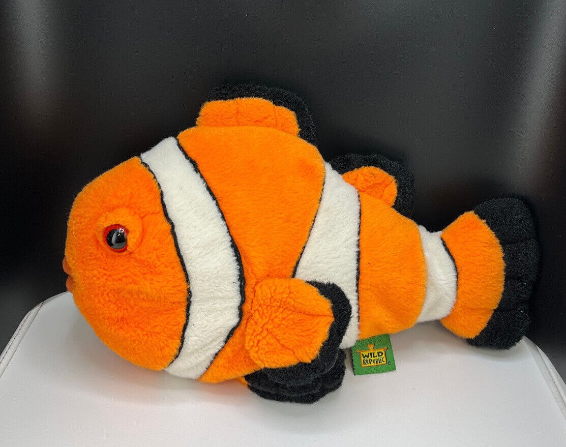 Disney Dory Talking Ocean Sound 2016 14” Wild Republic Clown Fish Plush Nemo 12&Prime;