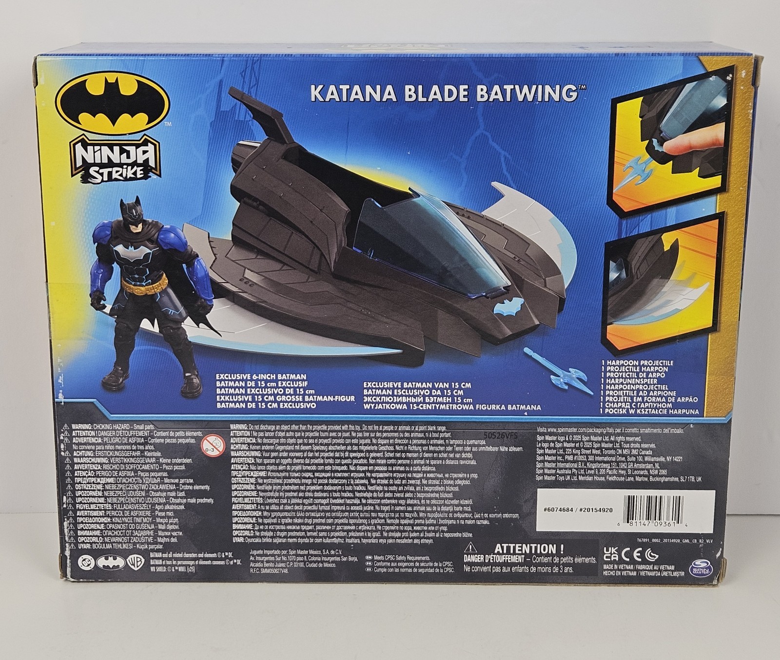 DC Comics Batman Ninja Strike Katana Blade Batwing & 6&Prime; Action Figure Toy NEW!