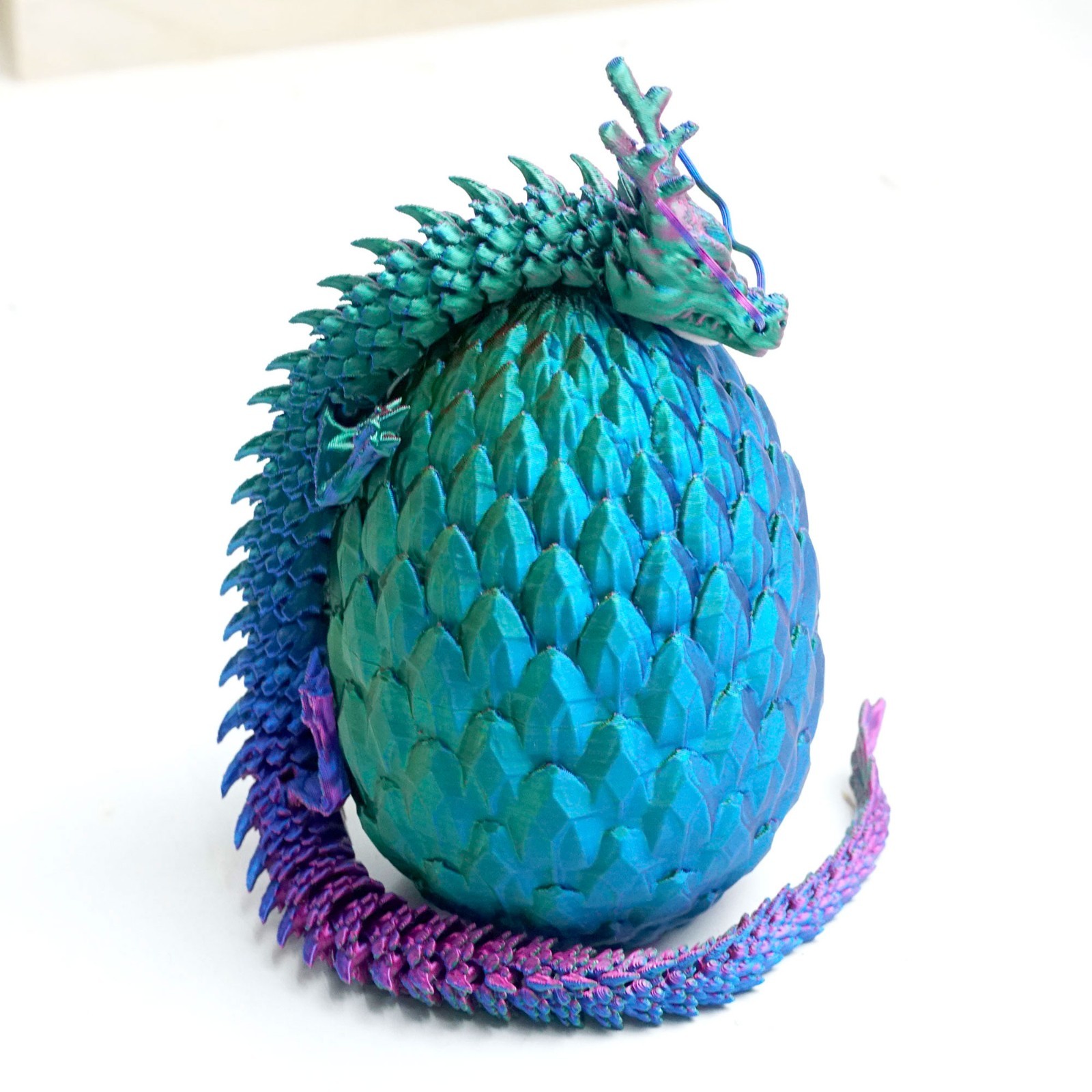 3D Printed Gemstone Dragon Egg Model,Articulated Animals figure,Toys Home Decor