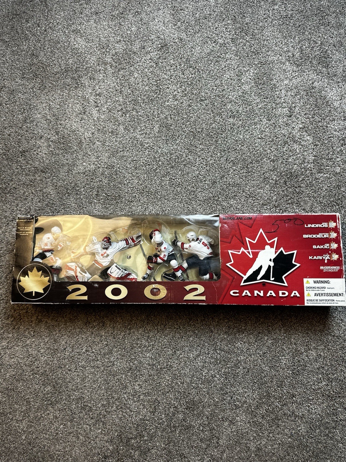 Team Canada Olympic Hockey McFarlane Figures – Set of 4 – Lindros Brodeur Sakic