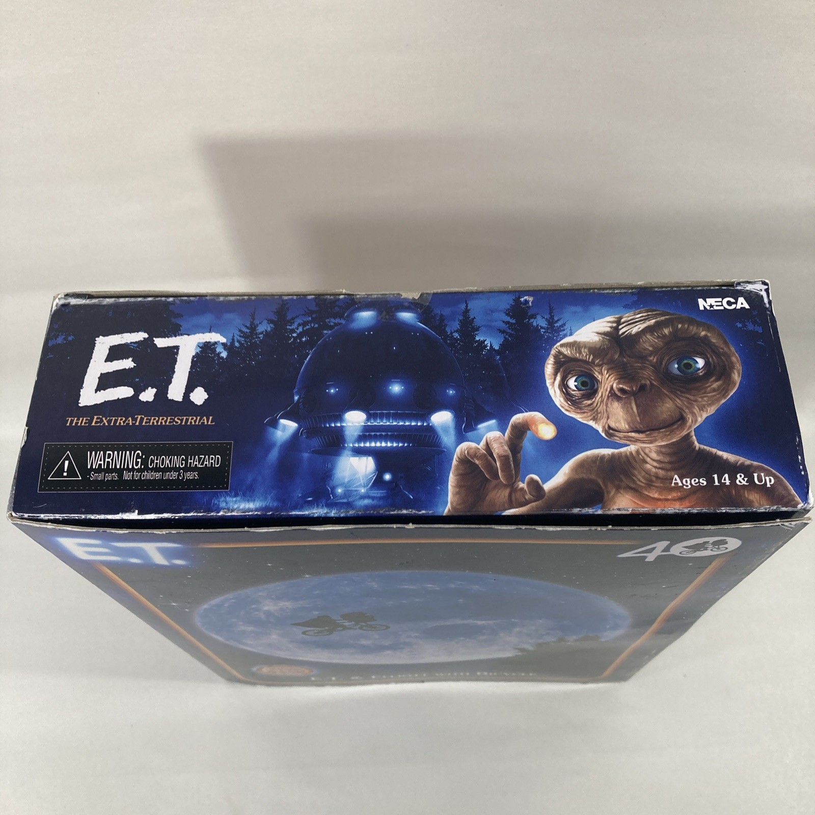 NECA E.T. The Extra-Terrestrial 40th Anniversary Elliott With Bicycle Figure set