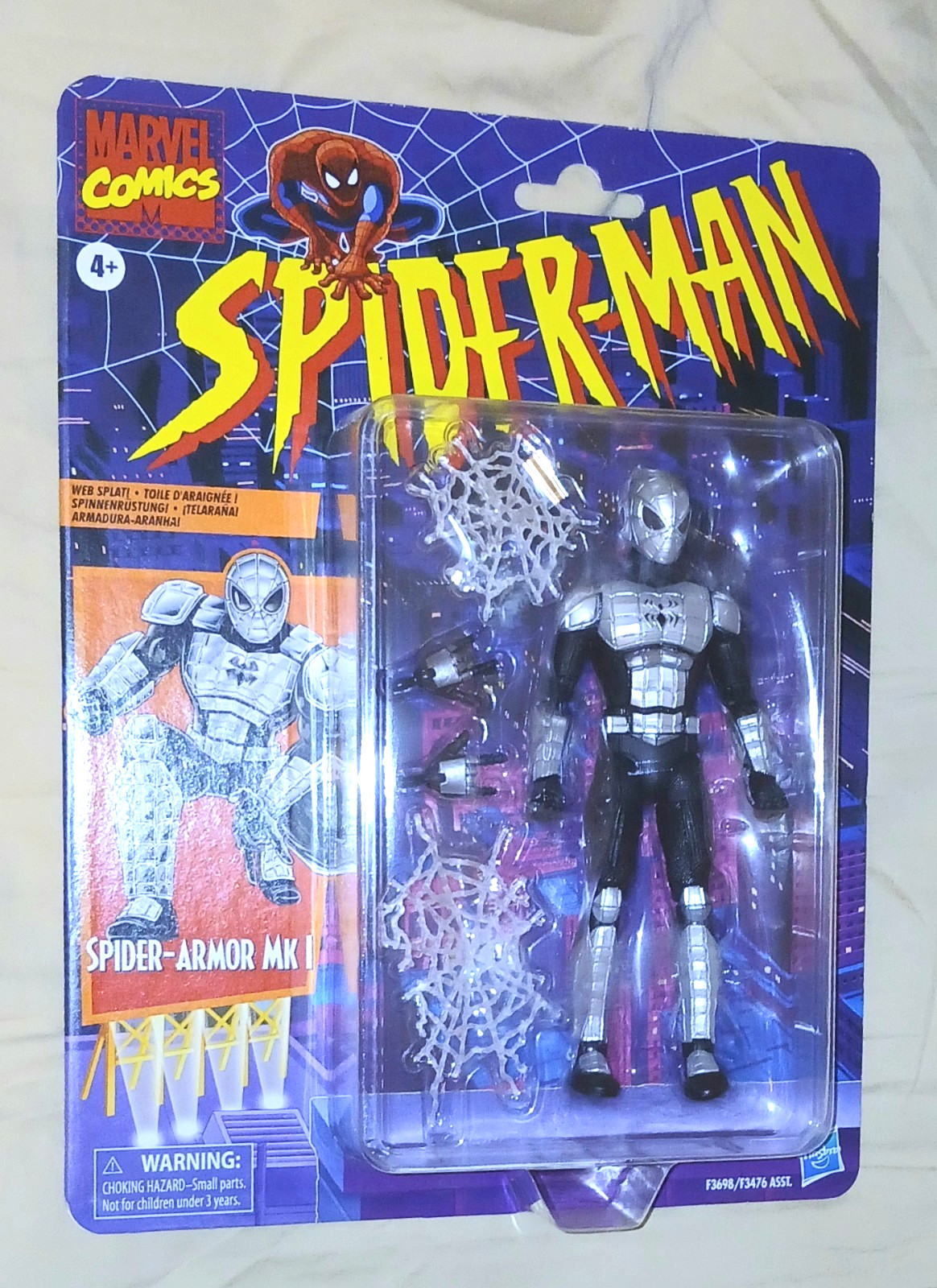 MARVEL LEGENDS RETRO SPIDER-MAN SPIDER-ARMOR MK I 6&Prime; FIGURE HASBRO SEALED 2022