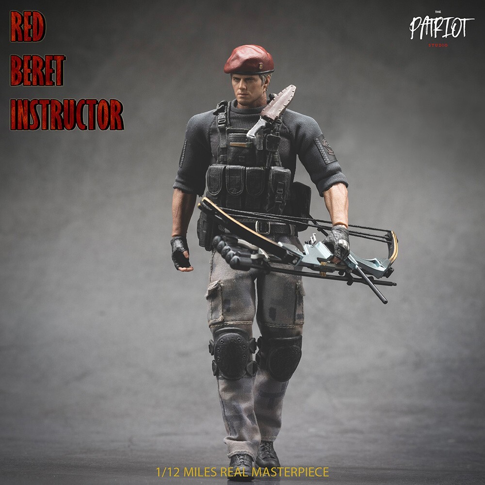 The Patriot Studio 1/12 Red Beret Instructor Jack Krauser Male Action Figure Toy