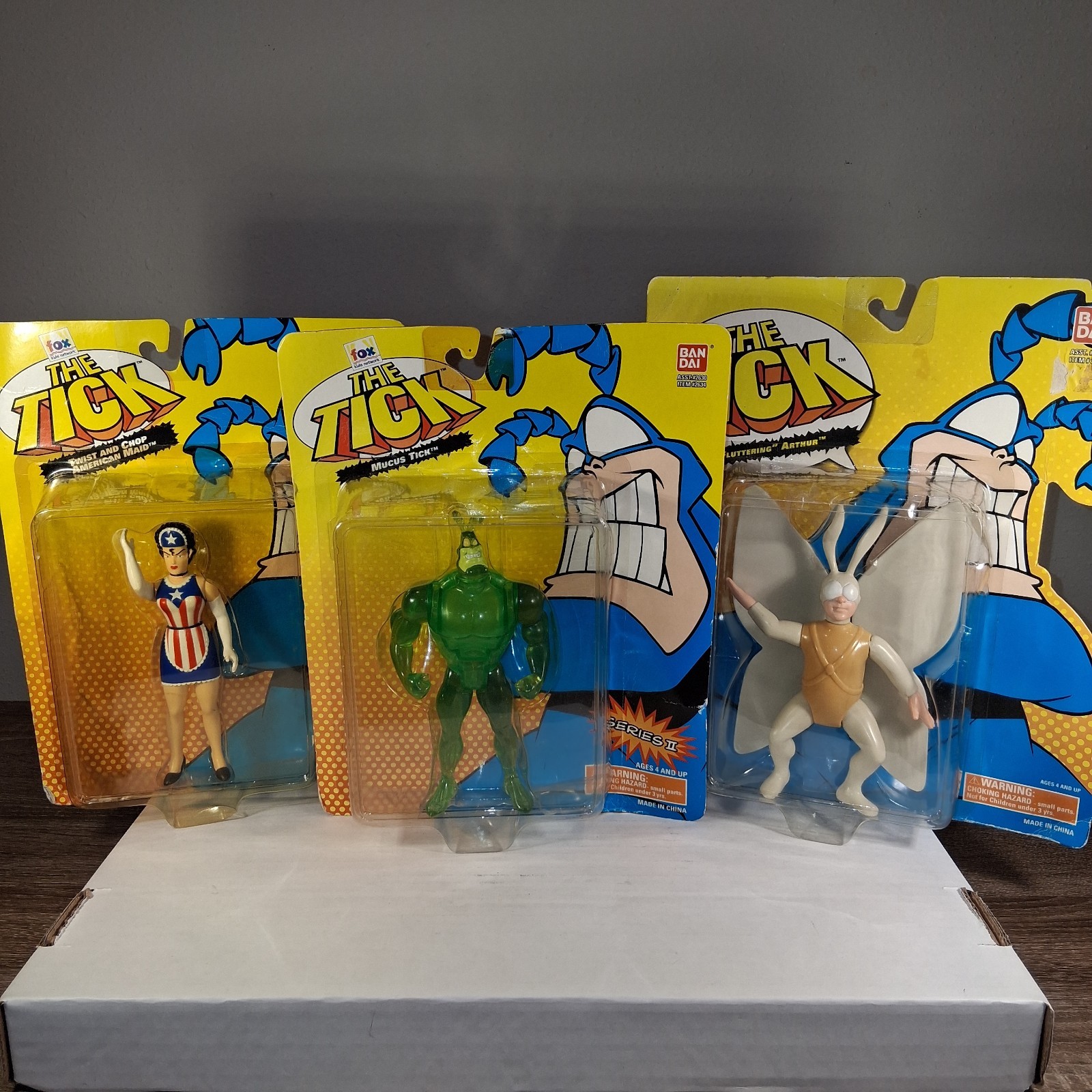 Vintage 1994/1995 THE TICK Series 1 &2 Lot Of 3 Figures – Good & Evil Doers NIB
