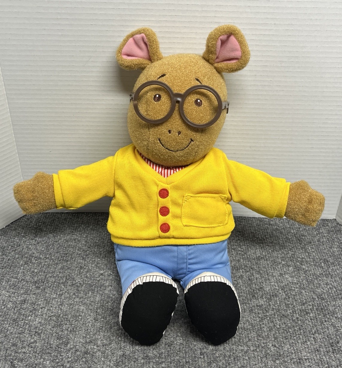 Arthur 17&Prime; Plush Doll Talking Playskool Hasbro Vintage 1996 Tested Works
