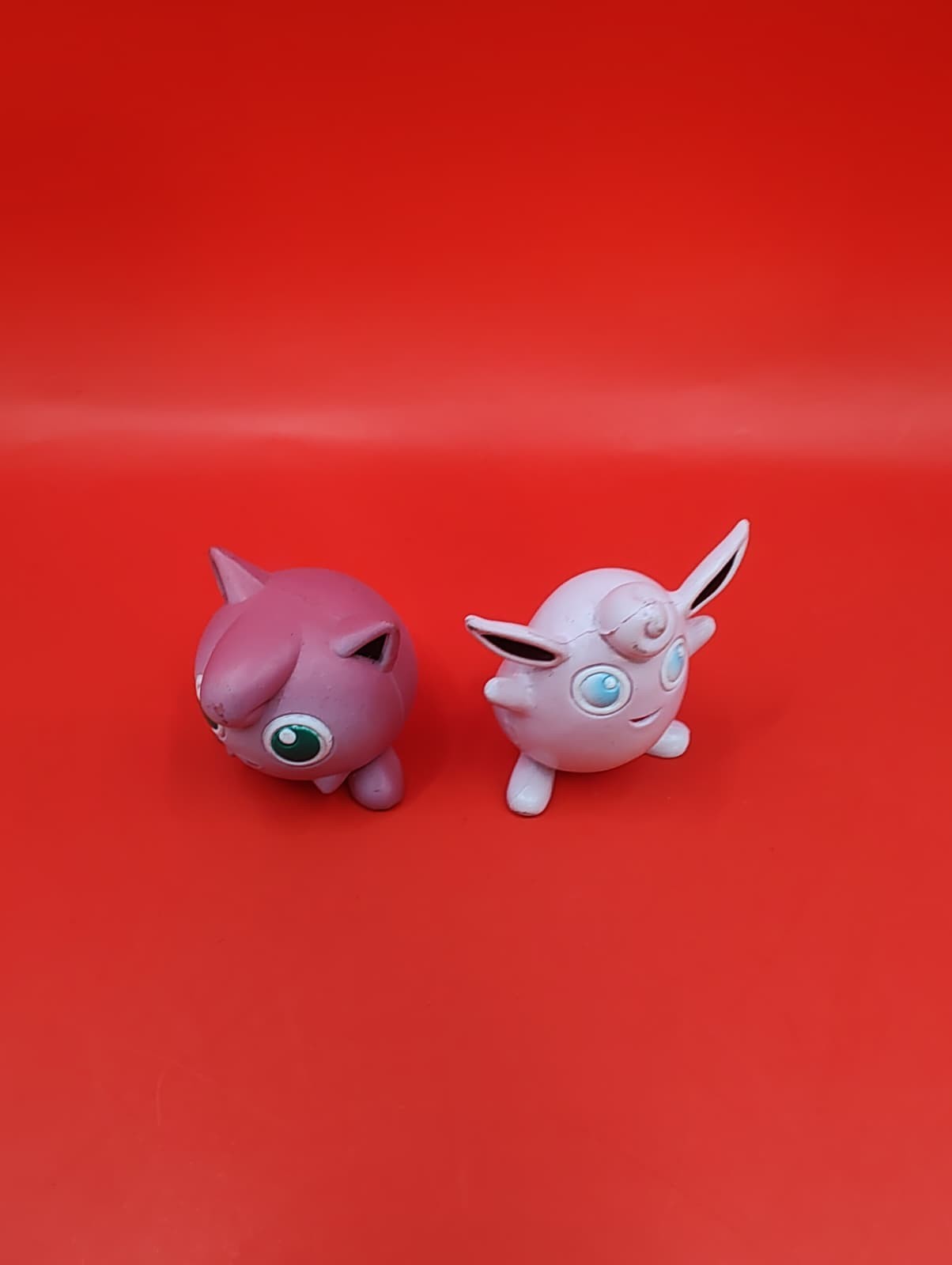 JIGGLYPUFF AND WIGGLYTUFF Pokemon TOMY – VINTAGE OFFICIAL GENUINE 2in
