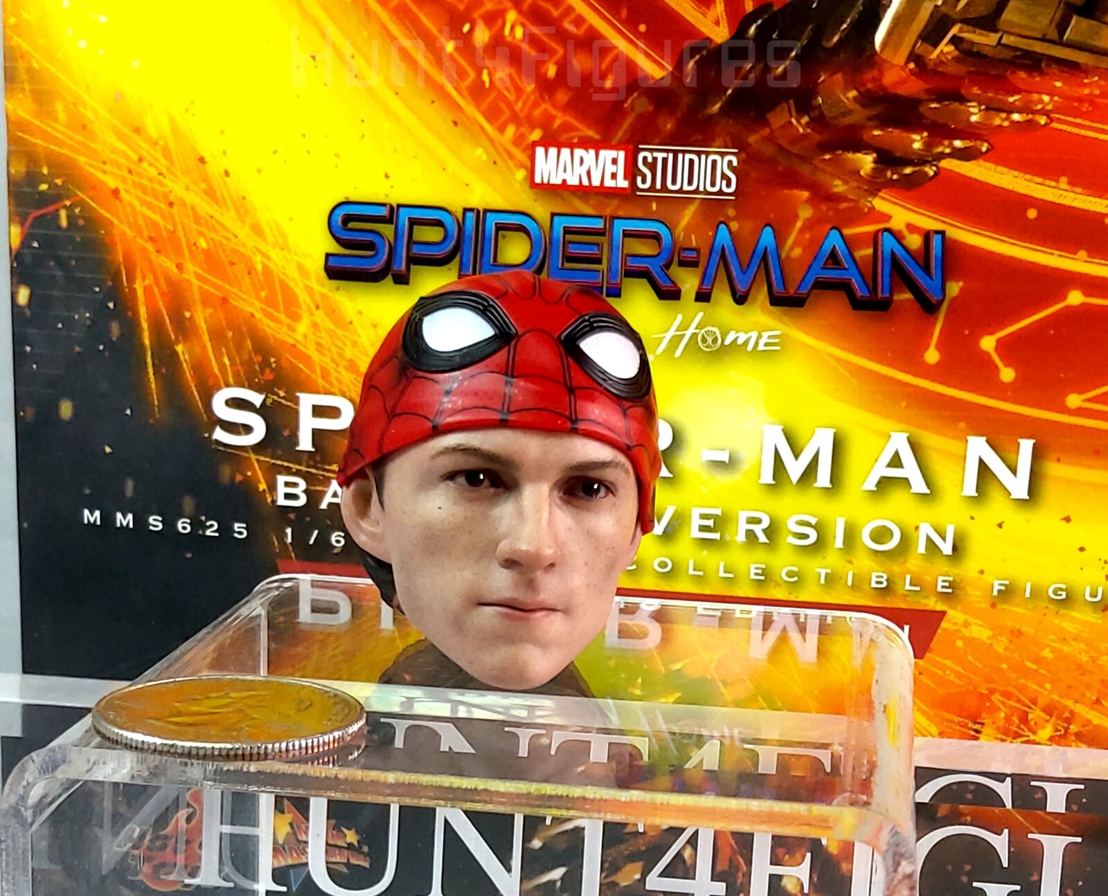 Hot Toys MMS625 Spider 1/6 action Figure&rsquo;s 1/2 Masked Tom Holland Head Sculpt