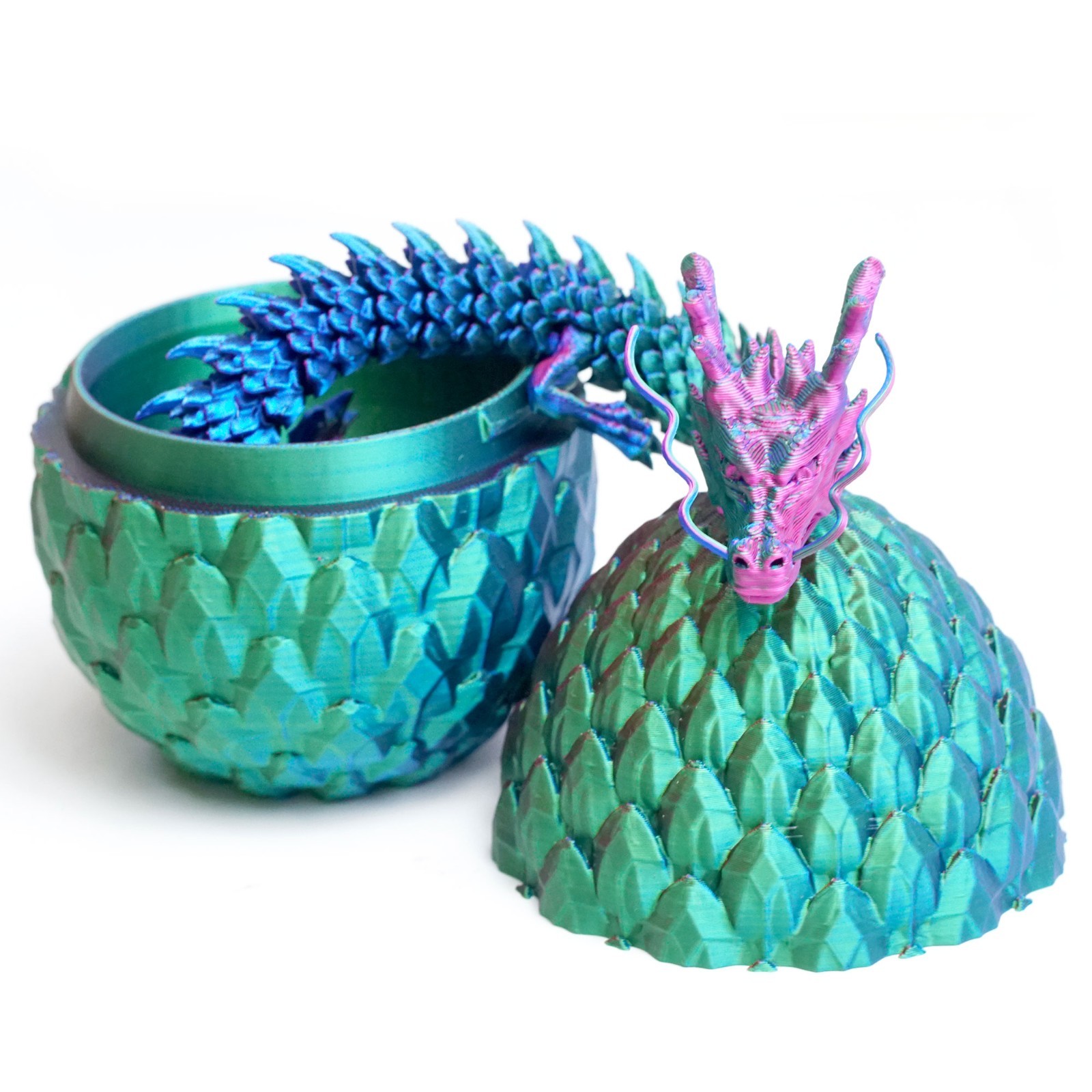 3D Printed Gemstone Dragon Egg Model,Articulated Animals figure,Toys Home Decor
